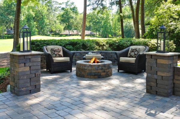 Fire Pit Installation in Huntersville