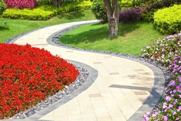 Garden Walkway Installation in Huntersville