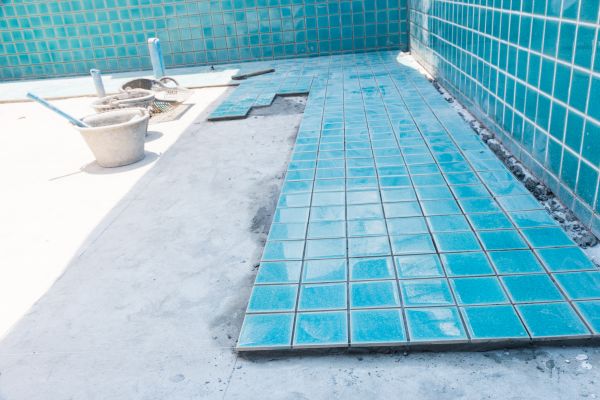 Pool Flooring Installation in Huntersville
